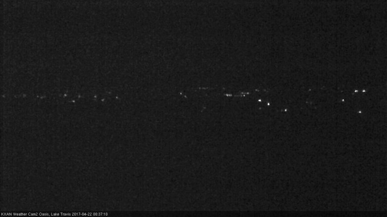 Lake Travis webcam, April 21, 2017 11:50 PM CT