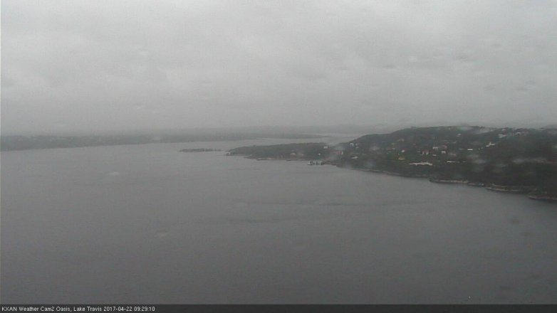Lake Travis webcam, April 22, 2017 9:00 AM CT