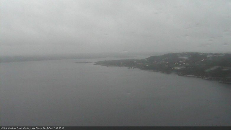 Lake Travis webcam, April 22, 2017 9:10 AM CT