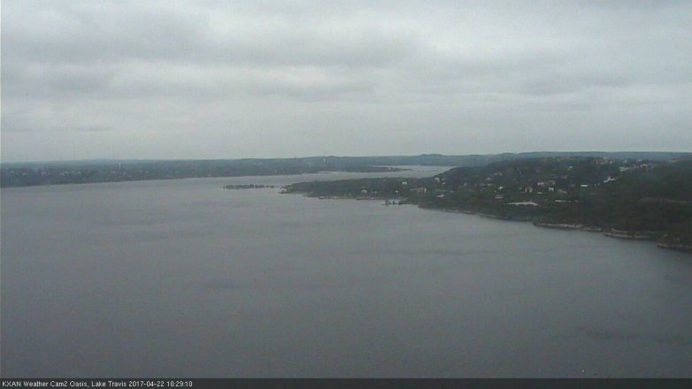 Lake Travis webcam, April 22, 2017 10:00 AM CT