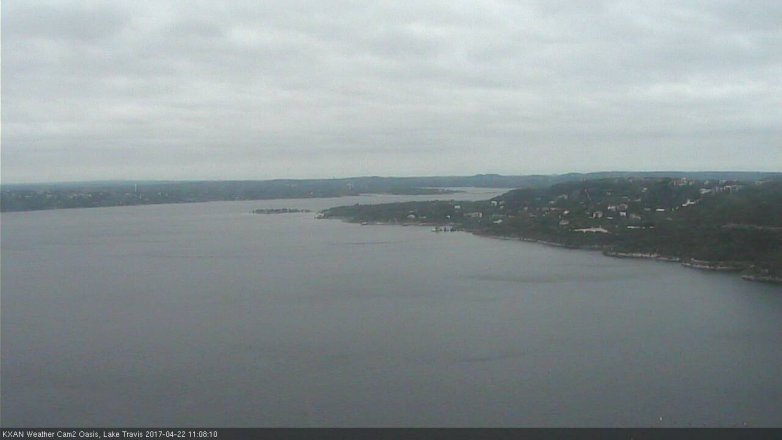 Lake Travis webcam, April 22, 2017 10:35 AM CT