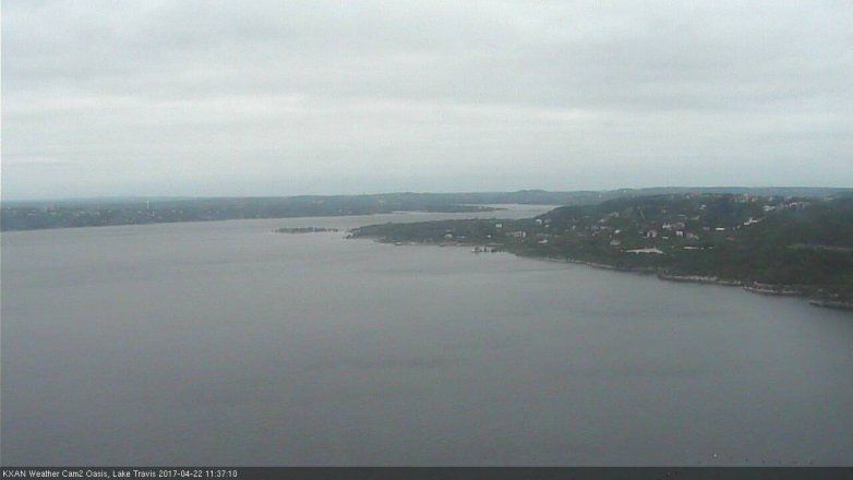 Lake Travis webcam, April 22, 2017 10:55 AM CT