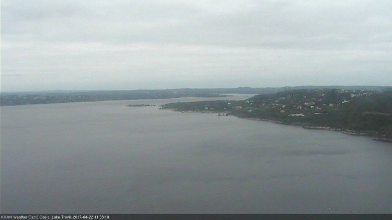 Lake Travis webcam, April 22, 2017 11:00 AM CT