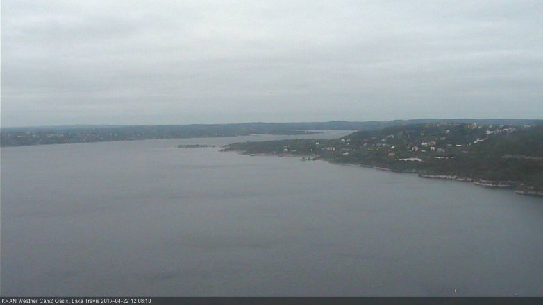 Lake Travis webcam, April 22, 2017 11:20 AM CT