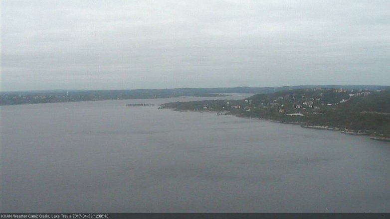 Lake Travis webcam, April 22, 2017 11:30 AM CT