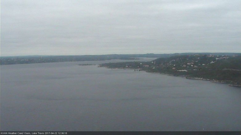 Lake Travis webcam, April 22, 2017 11:45 AM CT