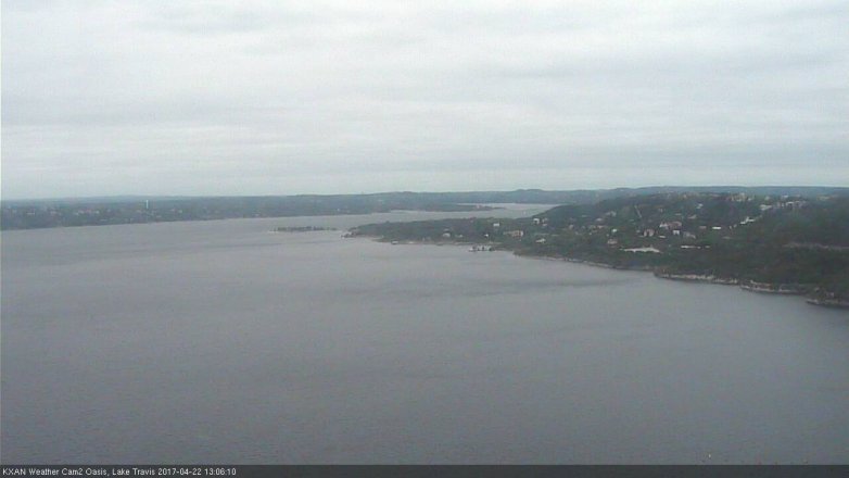 Lake Travis webcam, April 22, 2017 12:15 PM CT