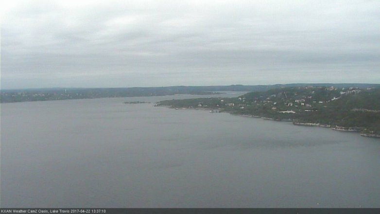 Lake Travis webcam, April 22, 2017 12:50 PM CT