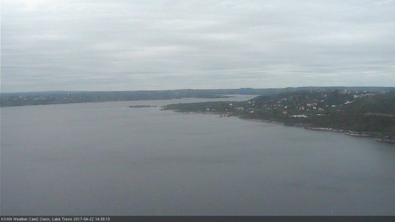 Lake Travis webcam, April 22, 2017 2:05 PM CT