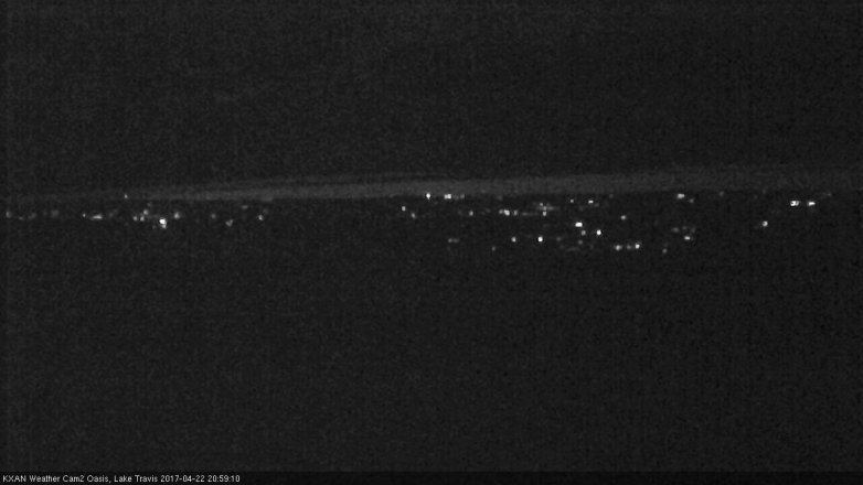Lake Travis webcam, April 22, 2017 8:20 PM CT
