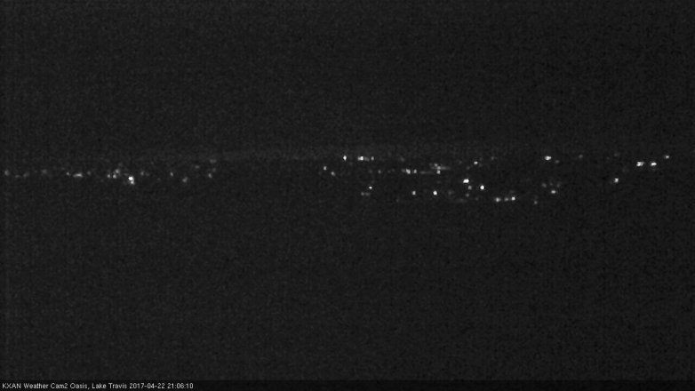 Lake Travis webcam, April 22, 2017 8:25 PM CT