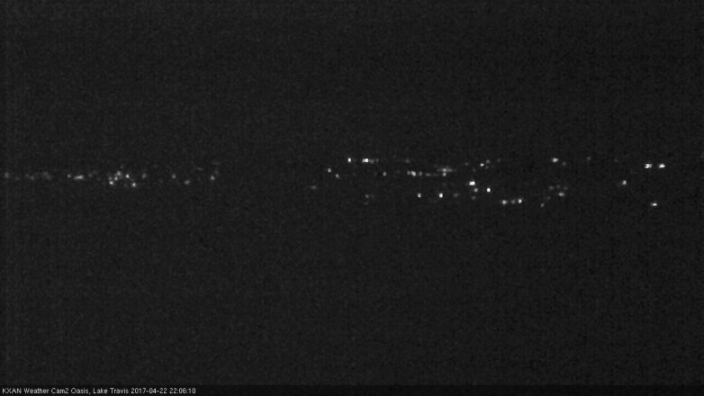 Lake Travis webcam, April 22, 2017 9:15 PM CT
