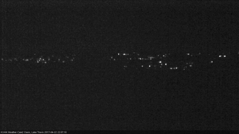 Lake Travis webcam, April 22, 2017 9:25 PM CT