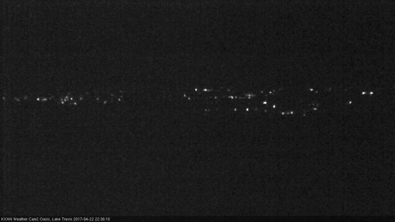 Lake Travis webcam, April 22, 2017 9:45 PM CT