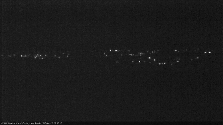Lake Travis webcam, April 22, 2017 9:50 PM CT