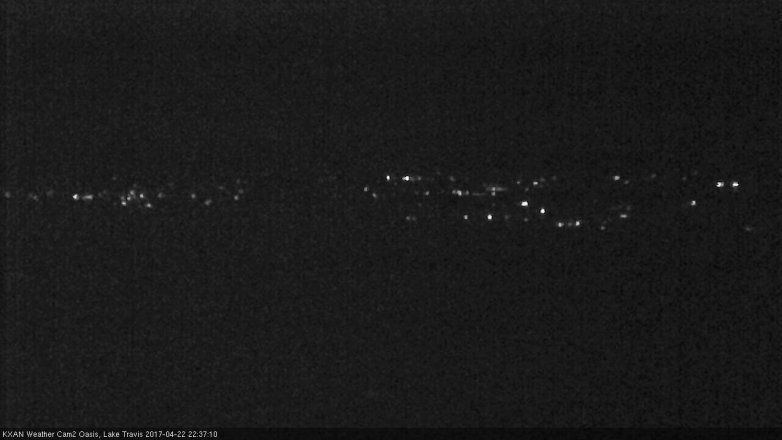 Lake Travis webcam, April 22, 2017 10:10 PM CT