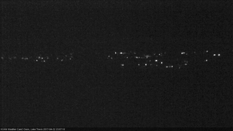 Lake Travis webcam, April 22, 2017 10:15 PM CT