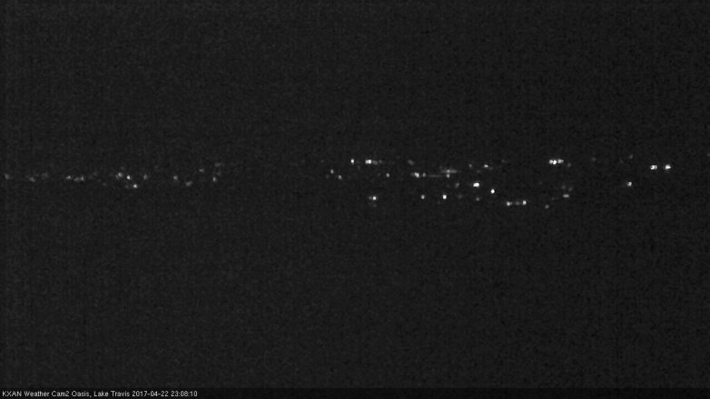 Lake Travis webcam, April 22, 2017 10:35 PM CT