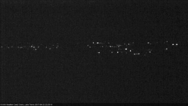 Lake Travis webcam, April 22, 2017 10:40 PM CT