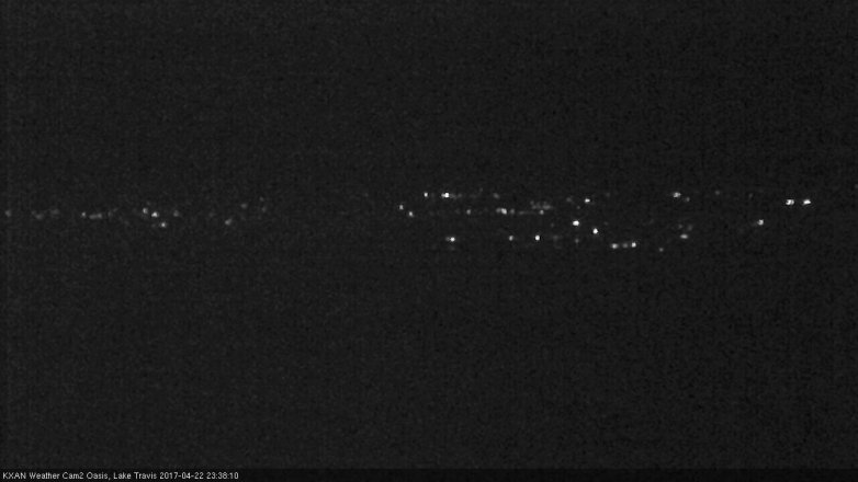 Lake Travis webcam, April 22, 2017 11:10 PM CT