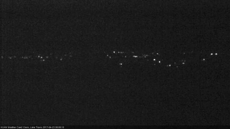 Lake Travis webcam, April 22, 2017 11:15 PM CT