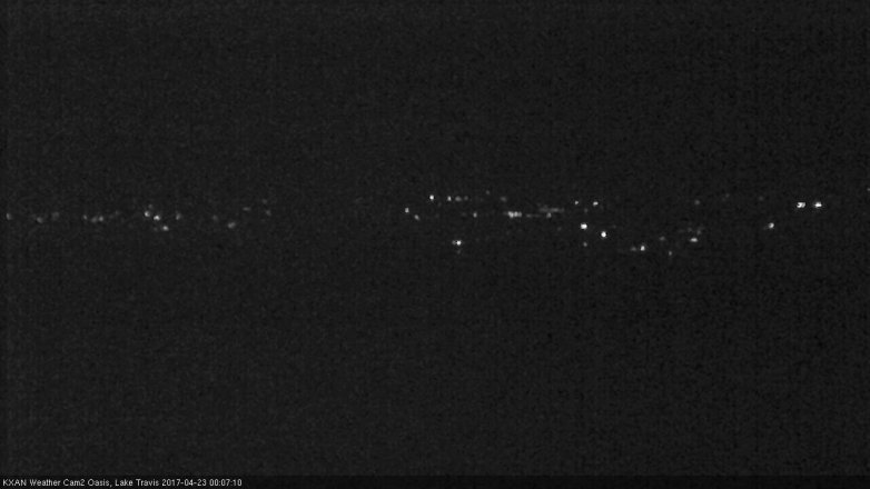 Lake Travis webcam, April 22, 2017 11:40 PM CT