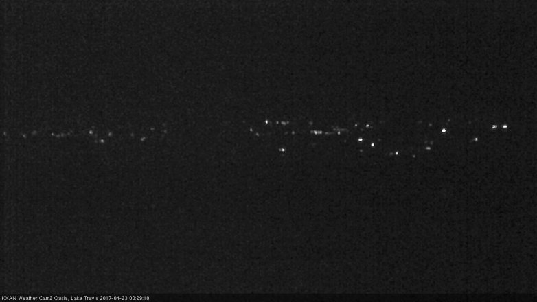 Lake Travis webcam, April 22, 2017 11:45 PM CT