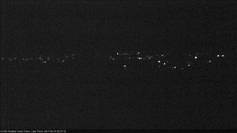 Lake Travis webcam, April 22, 2017 11:55 PM CT