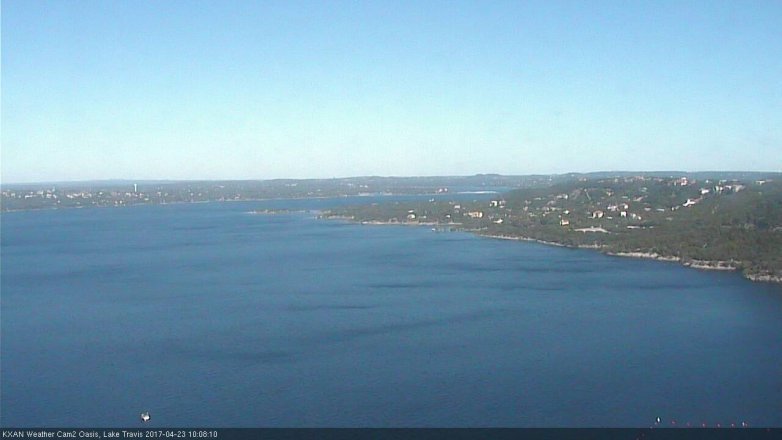 Lake Travis webcam, April 23, 2017 9:40 AM CT