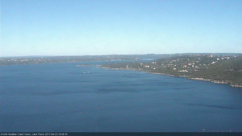 Lake Travis webcam, April 23, 2017 9:55 AM CT