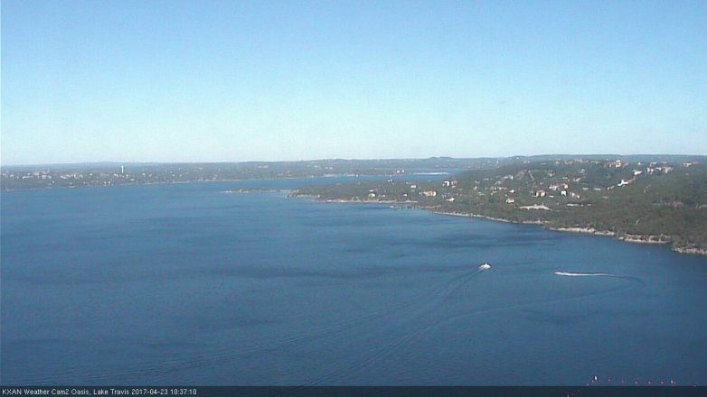 Lake Travis webcam, April 23, 2017 10:10 AM CT