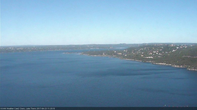 Lake Travis webcam, April 23, 2017 10:40 AM CT