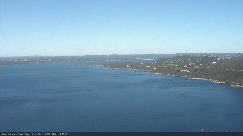 Lake Travis webcam, April 23, 2017 10:45 AM CT