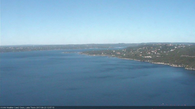 Lake Travis webcam, April 23, 2017 11:15 AM CT