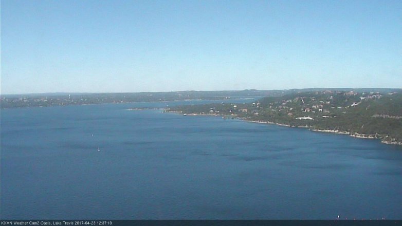 Lake Travis webcam, April 23, 2017 12:05 PM CT