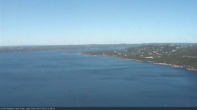 Lake Travis webcam, April 23, 2017 12:10 PM CT