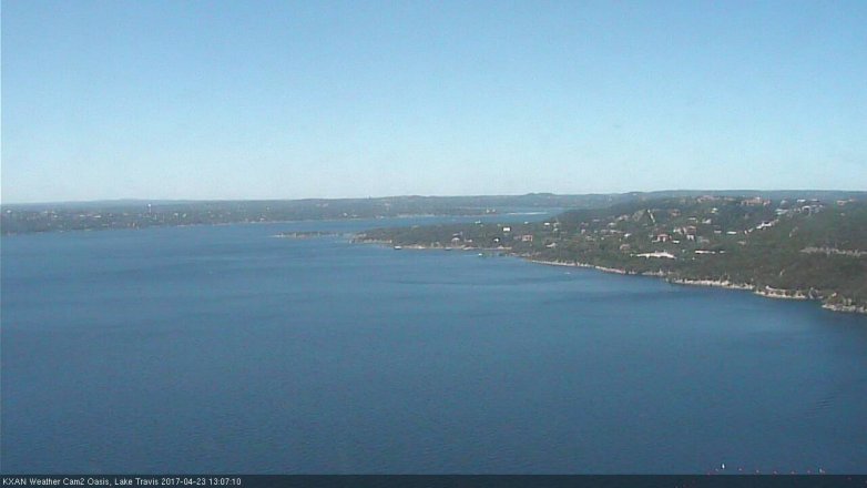 Lake Travis webcam, April 23, 2017 12:25 PM CT