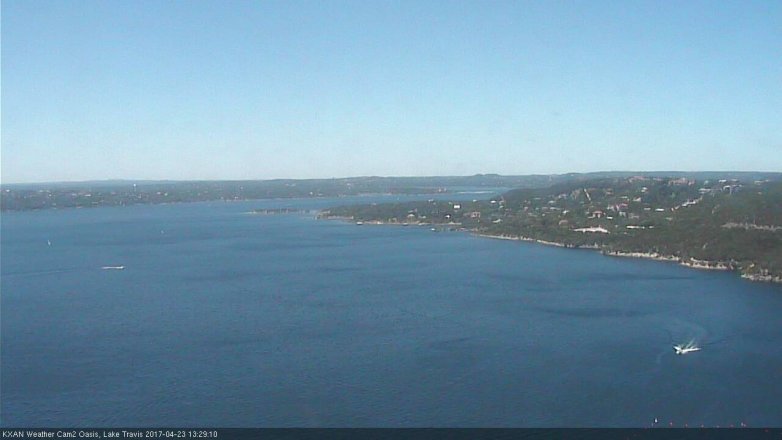 Lake Travis webcam, April 23, 2017 12:55 PM CT