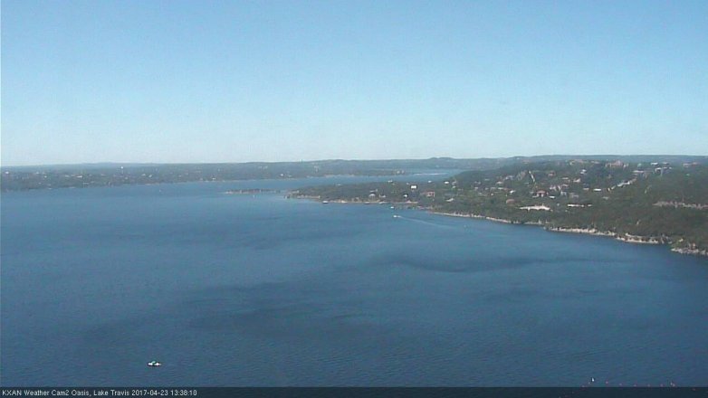 Lake Travis webcam, April 23, 2017 1:00 PM CT