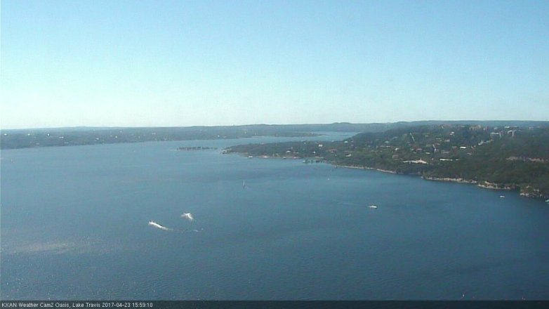 Lake Travis webcam, April 23, 2017 3:05 PM CT