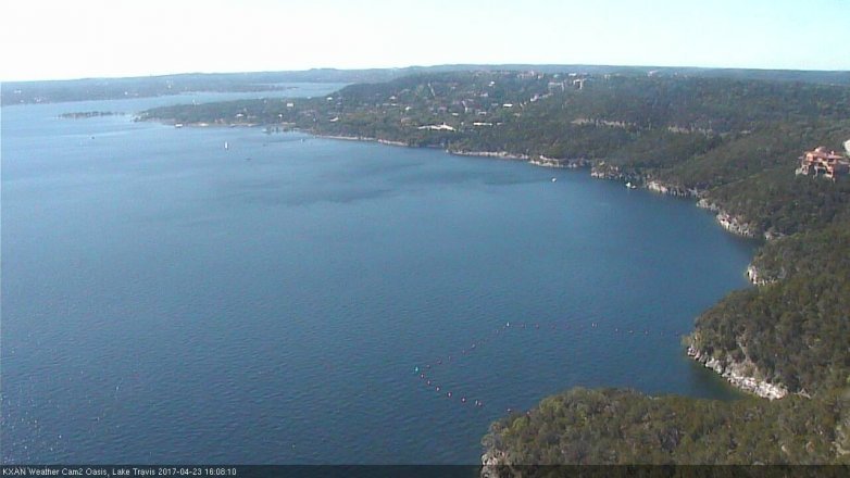 Lake Travis webcam, April 23, 2017 3:15 PM CT