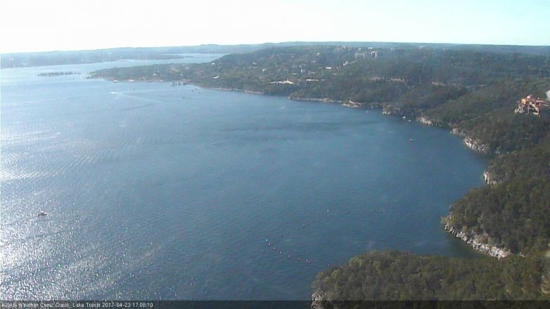 Lake Travis webcam, April 23, 2017 4:15 PM CT