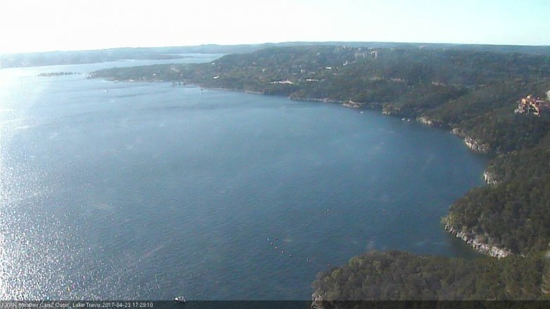Lake Travis webcam, April 23, 2017 4:45 PM CT