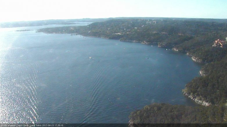 Lake Travis webcam, April 23, 2017 5:10 PM CT