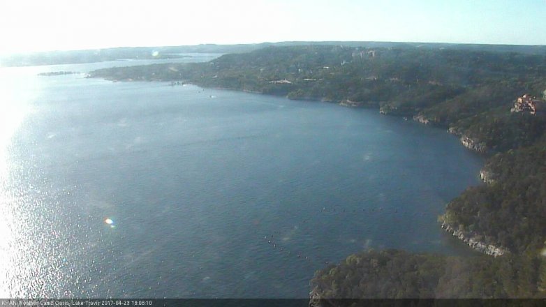 Lake Travis webcam, April 23, 2017 5:30 PM CT