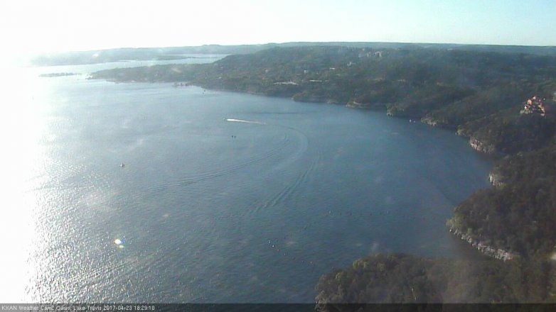 Lake Travis webcam, April 23, 2017 5:50 PM CT