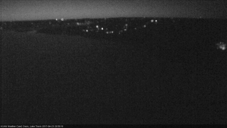 Lake Travis webcam, April 23, 2017 8:05 PM CT