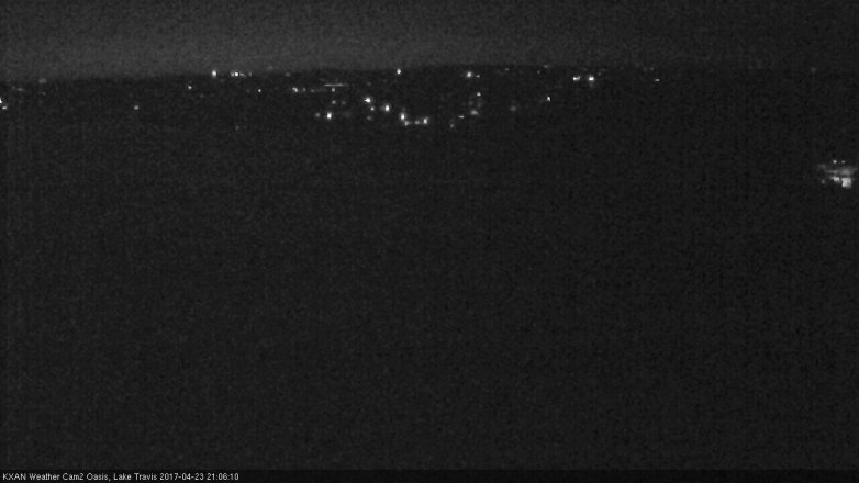 Lake Travis webcam, April 23, 2017 8:25 PM CT