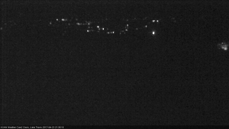 Lake Travis webcam, April 23, 2017 8:45 PM CT