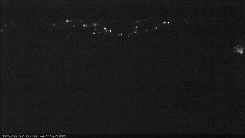 Lake Travis webcam, April 23, 2017 9:35 PM CT